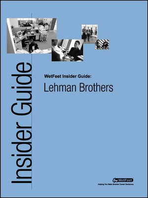 cover image of Lehman Brothers: The WetFeet Insider Guide